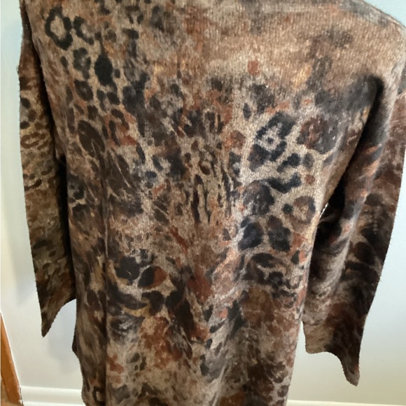 Nally&Millie pullover sweater in brown &cream stripes sizeS/M - Picture 3 of 8